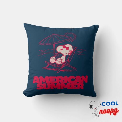 Peanuts Snoopy American Summer Throw Pillow 6