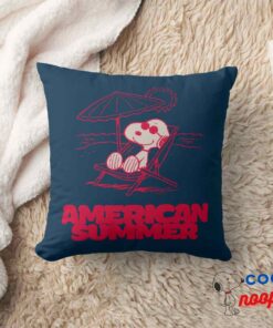 Peanuts Snoopy American Summer Throw Pillow 8