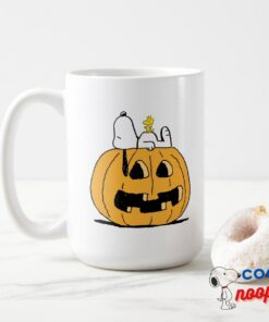 Peanuts Snoopy And Woodstock Jack O Lantern Mug 15