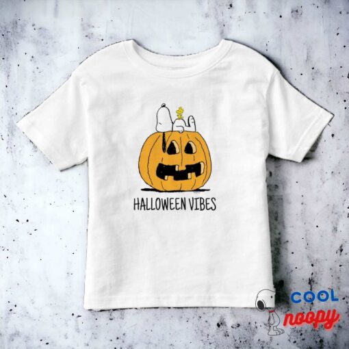 Peanuts Snoopy And Woodstock Jack O Lantern Toddler T Shirt 8