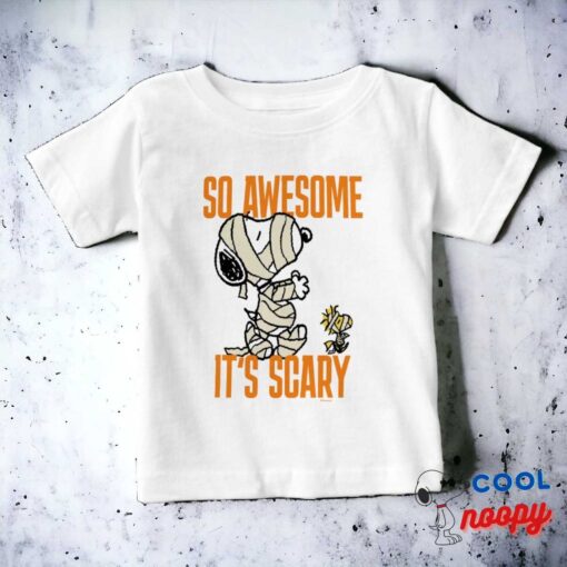 Peanuts Snoopy And Woodstock Mummies Baby T Shirt 8