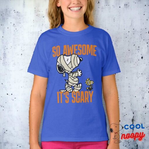 Peanuts Snoopy And Woodstock Mummies T Shirt 8