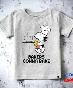 Peanuts Snoopy Baking Cookies Baby T Shirt 15