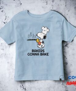 Peanuts Snoopy Baking Cookies Toddler T Shirt 15