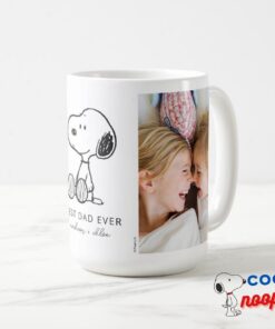 Peanuts Snoopy Best Dad Ever Photo Coffee Mug 15