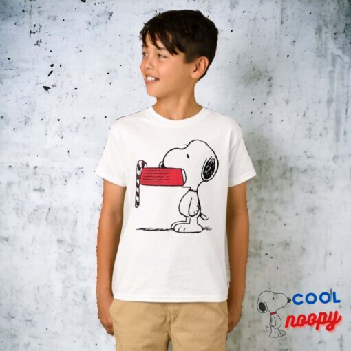Peanuts Snoopy Candy Cane Food Dish T Shirt 15