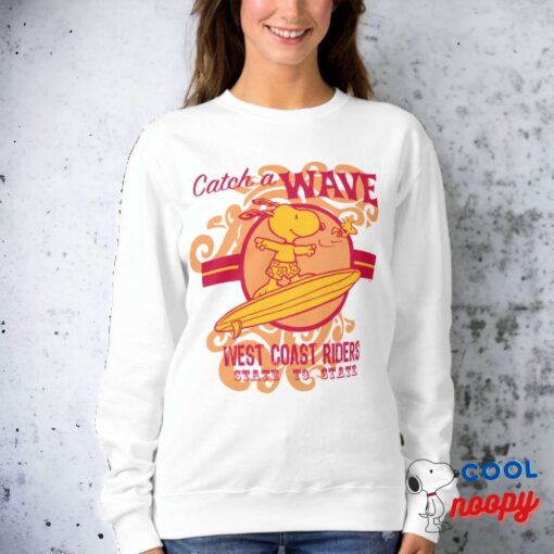 Peanuts Snoopy Catch A Wave West Coast Riders Sweatshirt 1