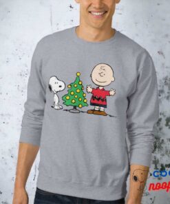 Peanuts Snoopy Charlie Brown Christmas Tree Sweatshirt 1