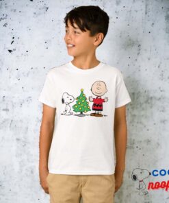 Peanuts Snoopy Charlie Brown Christmas Tree T Shirt 3