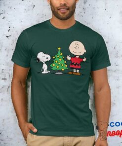 Peanuts Snoopy Charlie Brown Christmas Tree T Shirt 6