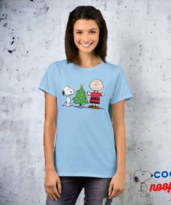 Peanuts Snoopy Charlie Brown Christmas Tree T Shirt 8