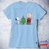 Peanuts Snoopy Charlie Brown Christmas Tree T Shirt 9
