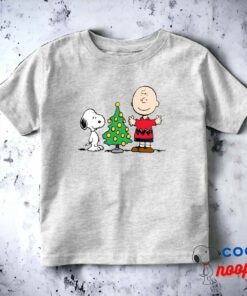 Peanuts Snoopy Charlie Brown Christmas Tree Toddler T Shirt 3