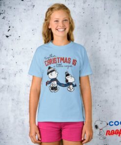 Peanuts Snoopy Charlie Brown Winter Scarf T Shirt 15