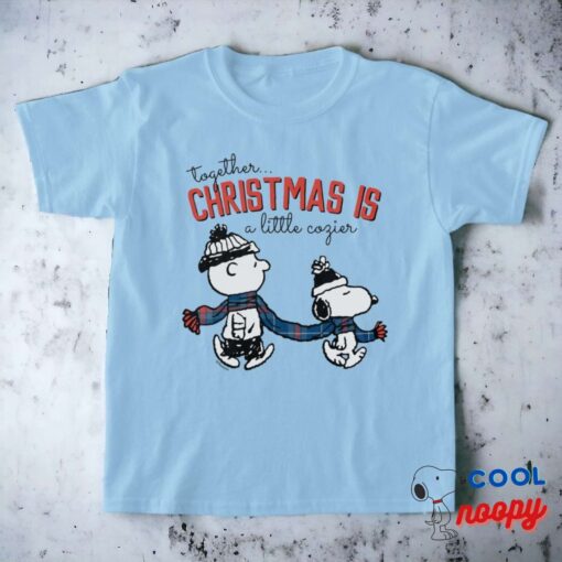 Peanuts Snoopy Charlie Brown Winter Scarf T Shirt 19