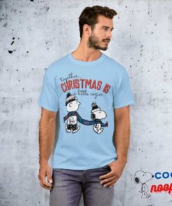 Peanuts Snoopy Charlie Brown Winter Scarf T Shirt 3