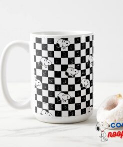 Peanuts Snoopy Checkered Flag Mug 15