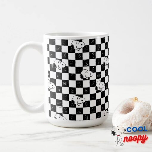Peanuts Snoopy Checkered Flag Mug 15