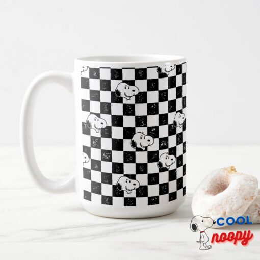 Peanuts Snoopy Checkered Flag Travel Mug 15