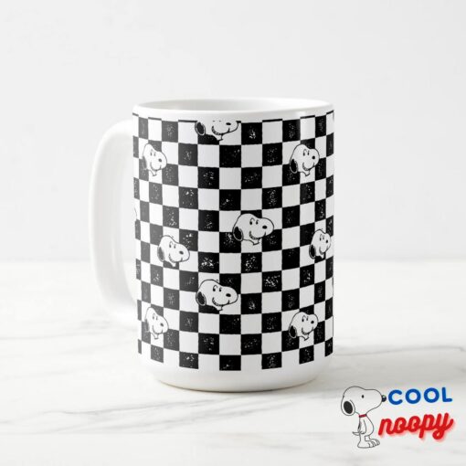 Peanuts Snoopy Checkered Flag Travel Mug 3