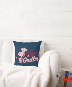 Peanuts Snoopy Chillin And Grillin Throw Pillow 2
