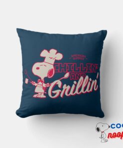 Peanuts Snoopy Chillin And Grillin Throw Pillow 6