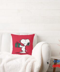 Peanuts Snoopy Christmas Gift Giver Throw Pillow 2