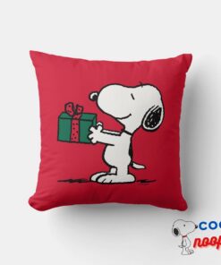 Peanuts Snoopy Christmas Gift Giver Throw Pillow 5