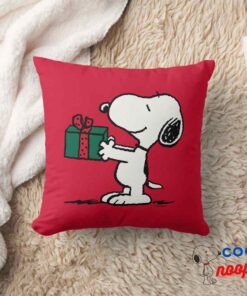 Peanuts Snoopy Christmas Gift Giver Throw Pillow 8