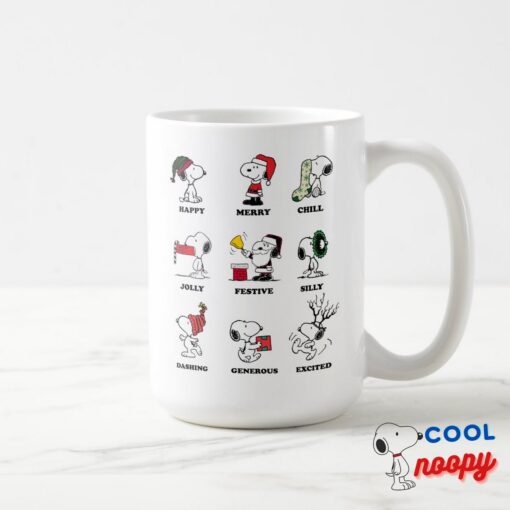 Peanuts Snoopy Christmas Holiday Moods Coffee Mug 15