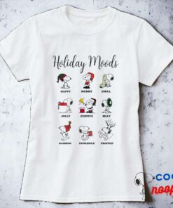 Peanuts Snoopy Christmas Holiday Moods T Shirt 12