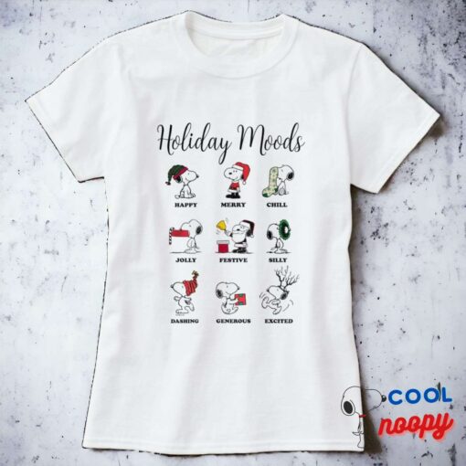 Peanuts Snoopy Christmas Holiday Moods T Shirt 12