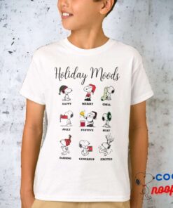 Peanuts Snoopy Christmas Holiday Moods T Shirt 15