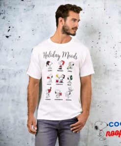 Peanuts Snoopy Christmas Holiday Moods T Shirt 9