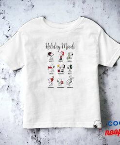 Peanuts Snoopy Christmas Holiday Moods Toddler T Shirt 15