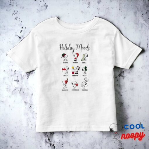 Peanuts Snoopy Christmas Holiday Moods Toddler T Shirt 15
