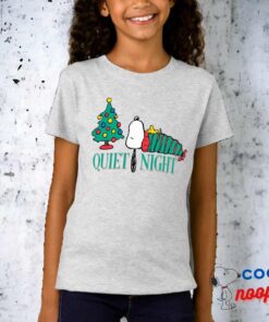 Peanuts Snoopy Christmas Quiet Night T Shirt 15