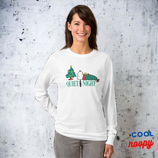 Peanuts Snoopy Christmas Quiet Night T Shirt 2