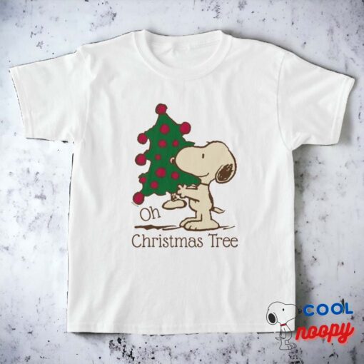Peanuts Snoopy Christmas Tree T Shirt 10