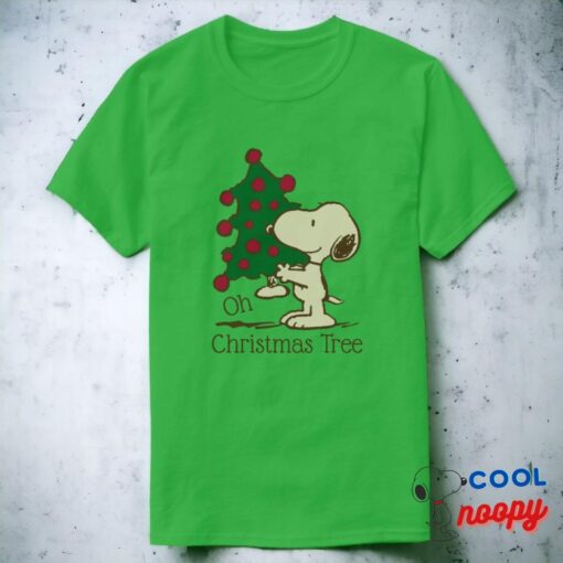 Peanuts Snoopy Christmas Tree T Shirt 11