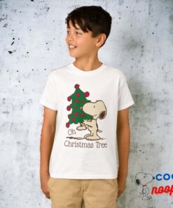 Peanuts Snoopy Christmas Tree T Shirt 6