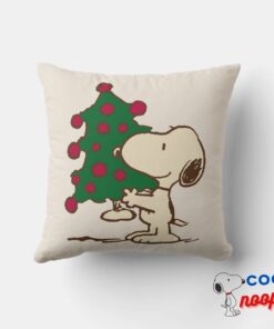Peanuts Snoopy Christmas Tree Throw Pillow 4
