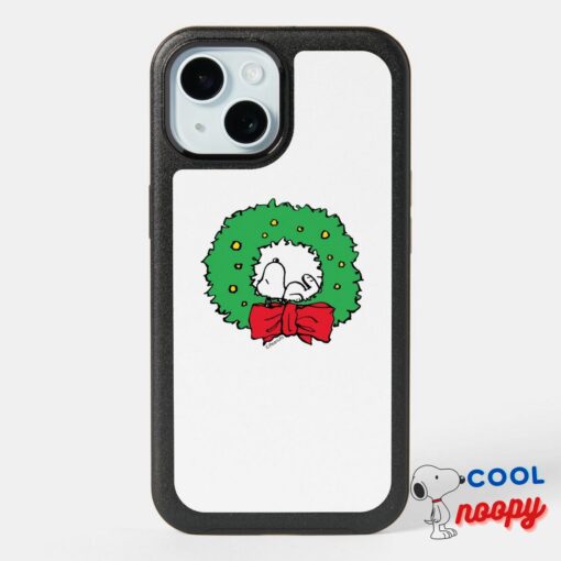 Peanuts Snoopy Christmas Wreath Otterbox Iphone Case 8
