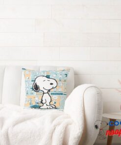 Peanuts Snoopy Comic Pattern Throw Pillow 2