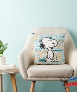 Peanuts Snoopy Comic Pattern Throw Pillow 3