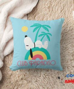 Peanuts Snoopy Deco Dreams Club Paradiso Throw Pillow 8