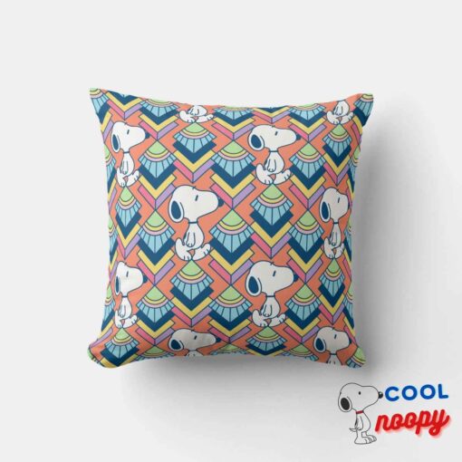 Peanuts Snoopy Deco Dreams Pattern Throw Pillow 6
