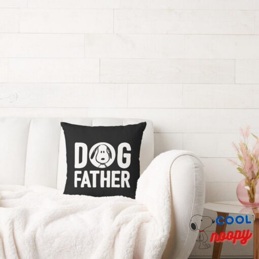 Peanuts Snoopy Dog Father Throw Pillow 2