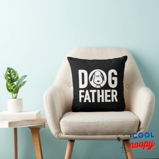 Peanuts Snoopy Dog Father Throw Pillow 3