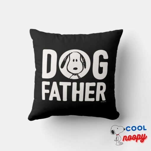 Peanuts Snoopy Dog Father Throw Pillow 4